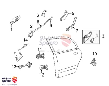 Rear Power Window Sub Left Switch Assembly - 935802G000D1