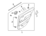 Rear Power Window Sub Switch Assembly, Left - 935802H0009P