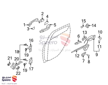 Rear Power Window Sub Switch Assembly, Right - 935803X030RY