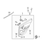 صورة زر تحكم زجاج خلفي يمين