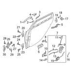 صورة زر تحكم زجاج خلفي يسار
