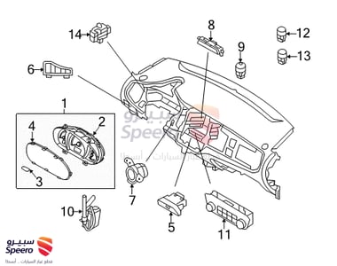 SWITCH ASSY-HAZARD - 937903W020AK5