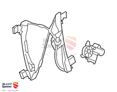 power window regulator F.R - 95226746