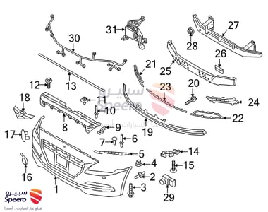 Ultrasonic Sensor Assembly-Bws - 95720B1001WU6
