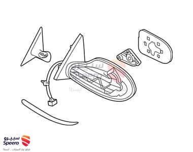 مراية جانبية يسار - 963023TH3A