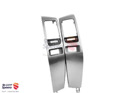 بكج ديكور ريش مكيف وسط أسود و إطار ريش المكيف فضي لبرادو 2003-2009 - AM000612