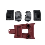 صورة بكج ديكور قير عنابي و ريش مكيف وسط، ريش مكيف أطراف جانبية أسود هايلكس 2006-2015