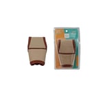 صورة تلبيسة قير جلد فتحتين جانبيتين - بيج/بني