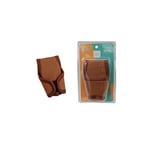 صورة تلبيسة قير جلد فتحتين جانبيتين - عنابي