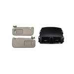 صورة بكج ديكور ريش مكيف أسود & طقم شماسات سقف رصاصي كورولا 2008-2012