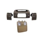 صورة بكج ديكور ريش مكيف وسط مع اطراف جانبية بيج & لمبة سقف فل كامل كامري 2003-2006