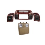 صورة بكج ديكور ريش مكيف وسط مع اطراف جانبية خشبي & لمبة سقف فل كامل كامري 2003-2006