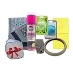 صورة بكج اكسسوارات داخلية السيارة عدد 7 قطع مع قطعة اضافية مجانية شماسة امامية كبير