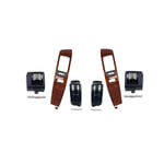 صورة بكج ديكور ريش مكيف وسط واطراف جانبية أسود مع إطار ريش المكيف الوسط خشبي برادو  2003-2009