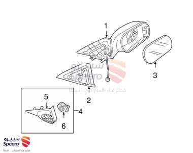 Right Side Mirror Cover - B32H691A108