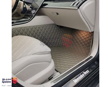 أرضية جلد فاخرة لكامل السياره - بيج غامق - BLACO002