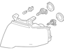 Composite Headlamp - FL1Z13008H