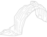Front Left Fender Liner - GRF256140