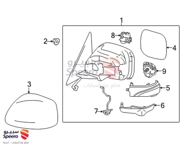 Inside Mirror Body Cover, Right - K63731LB0A