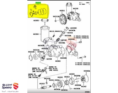 اصلاح علبة دركسون لكزس LS400 2000-1995