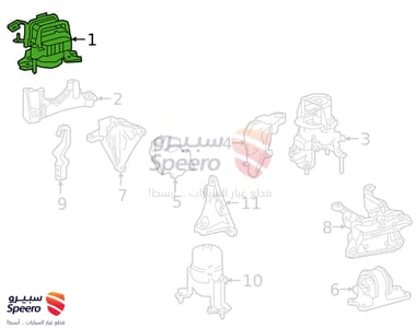 كرسي مكينة فوق يمين تويوتا كامري 2018-2024