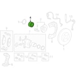 Front Wheel Bearing 13584680