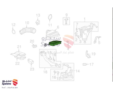 فلتر هواء مكينة هوندا اكورد 2012-2008