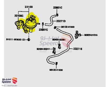 صفاية بنزين تويوتا شاص 2001-1992