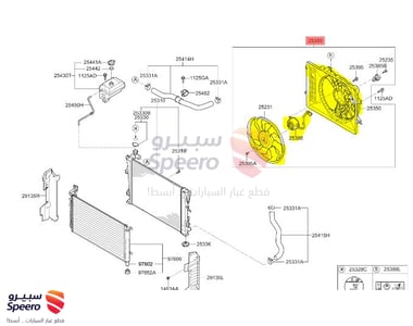 Radiator fan - 25380F6140