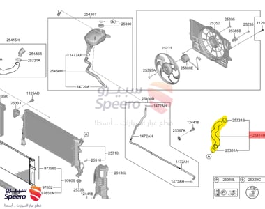 لي رديتر فوق - 25414F2000