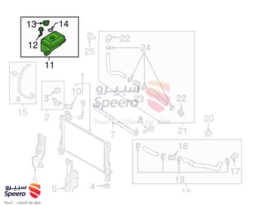 قربة ماء رديتر - 25430D4000