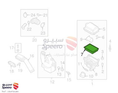 فلتر هواء مكينة - 28113F2000