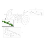 صورة طقم فحمات فرامل خلفية