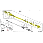 Front Right Axle Sahft 44305S5A000