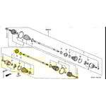 Front Left Axle Shaft 44306S5AN00