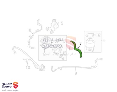 HOSE, OIL RESERVOIR TO PUMP, NO.1 - 4434833250