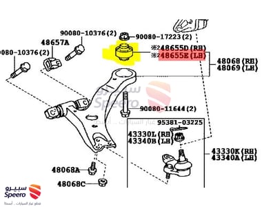 Front Lower Control Arm Bushing - 4865506120
