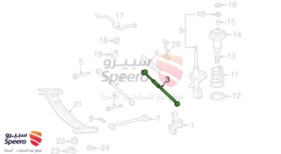 مقص خلفي يسار