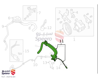 Steering Pressure Hose - 497209N00B