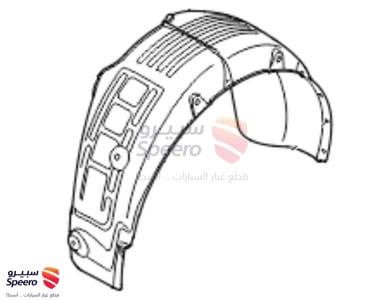 بطانة رفرف امامي يمين جيلي بينراي 2022-2021