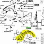 صورة Front Left Fender Liner