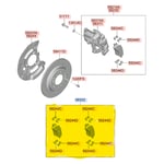 صورة طقم فحمات فرامل خلفية