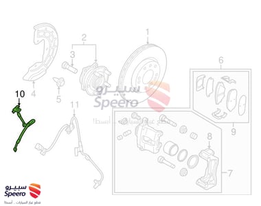 Front Brake Hose Hyundai Sonata 2015-2019