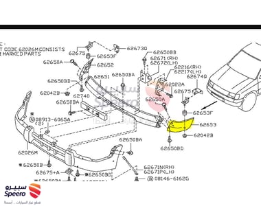 Front Right Bumper Corner - 62018VL30B