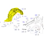 صورة Front Left Fender Liner