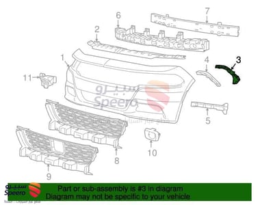 قاعدة صدام امامي يسار فوق - 68226533T