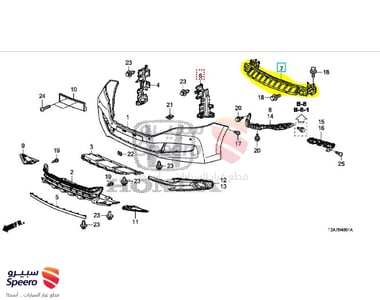 Front Bumper Reinforcement - 71130T2JH01ZZ