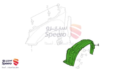 بطانة رفرف امامي يسار