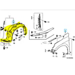 صورة Front Left Fender Liner