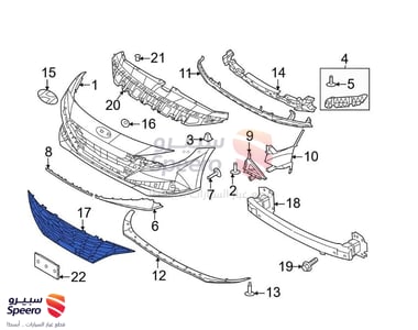 شبك امامي - 86351AA000